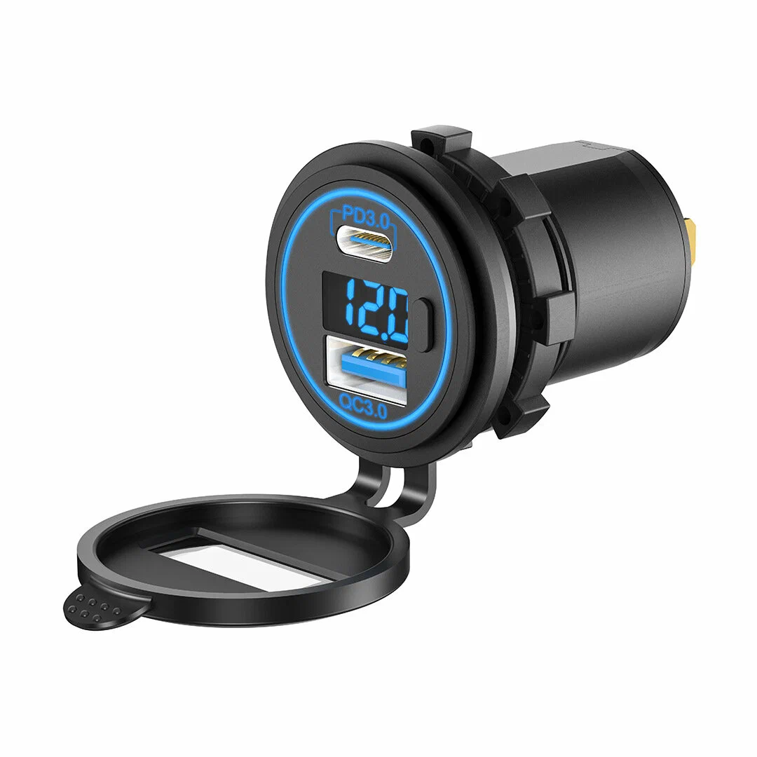 Адаптер USB-порта для зарядки автомобиля UCC-305 2QC+PD+LD